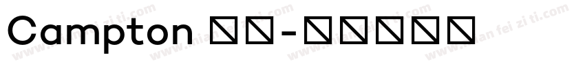 Campton 字体字体转换